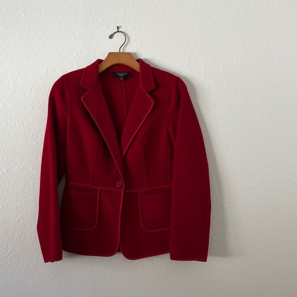 Red Wool Talbots Jacket
